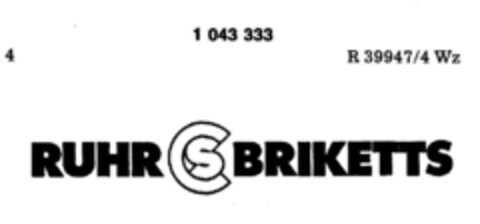 RUHR CS BRIKETTS Logo (DPMA, 06.05.1982)