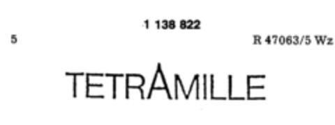 TETRAMILLE Logo (DPMA, 23.08.1988)