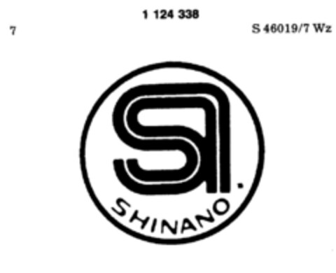 SHINANO Logo (DPMA, 13.01.1988)