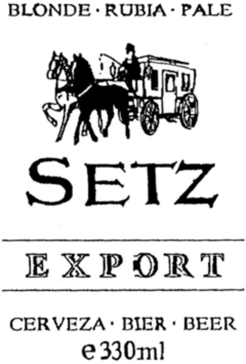 SETZ EXPORT Logo (DPMA, 26.09.1991)