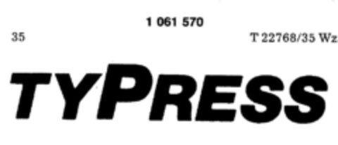 TYPRESS Logo (DPMA, 19.08.1983)