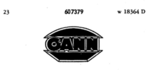 GANN Logo (DPMA, 06/04/1949)