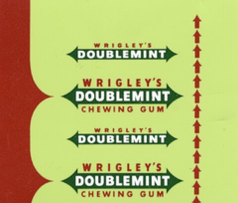 WRIGLEY'S DOUBLEMINT CHEWING GUM Logo (DPMA, 08/09/1971)