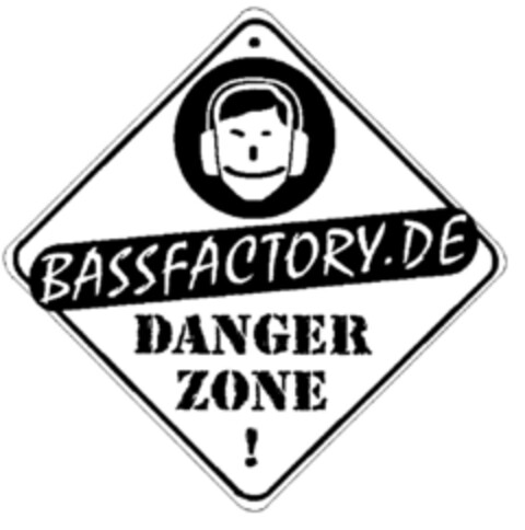 BASSFACTORY.DE DANGER ZONE! Logo (DPMA, 30.10.2000)