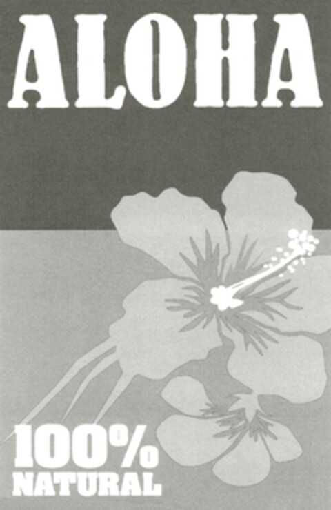 ALOHA 100% NATURAL Logo (DPMA, 12.06.2008)