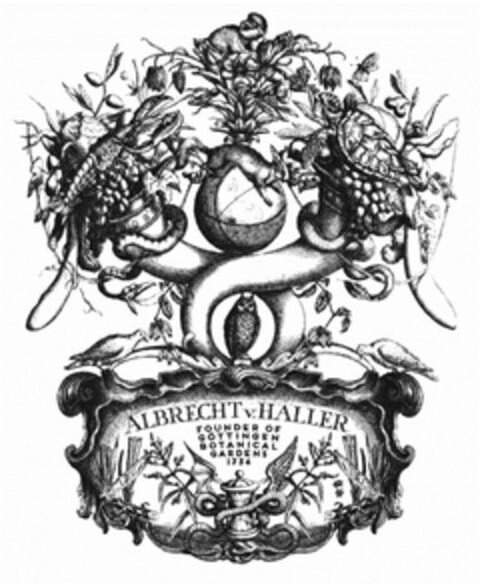 ALBRECHT v. HALLER FOUNDER OF GÖTTINGEN BOTANICAL GARDENS 1736 Logo (DPMA, 12/17/2015)