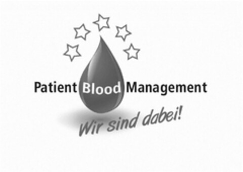 Patient Blood Management Wir sind dabei! Logo (DPMA, 13.07.2015)