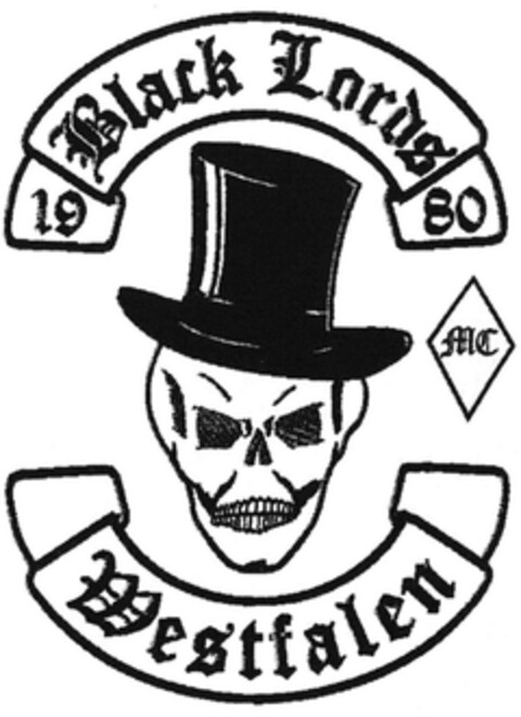 Black Lords Westfalen MC 1980 Logo (DPMA, 09.01.2016)