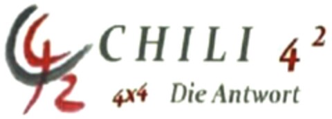 C42 CHILI 42 Die Antwort 4x4 Logo (DPMA, 04/10/2016)