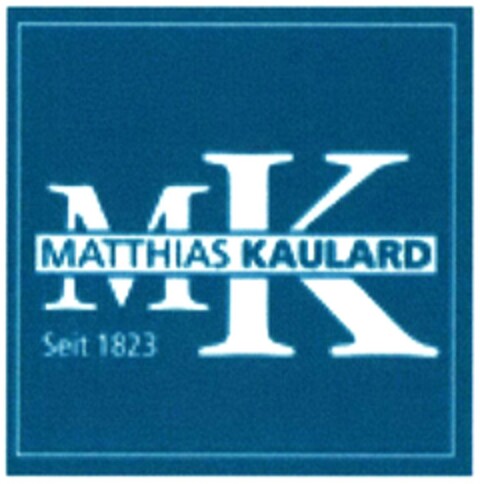 MK MATTHIAS KAULARD Seit 1823 Logo (DPMA, 08/19/2017)