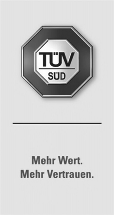 TÜV SÜD Mehr Wert. Mehr Vertrauen. Logo (DPMA, 09/26/2018)