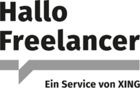 Hallo Freelancer Ein Service von XING Logo (DPMA, 02.10.2018)