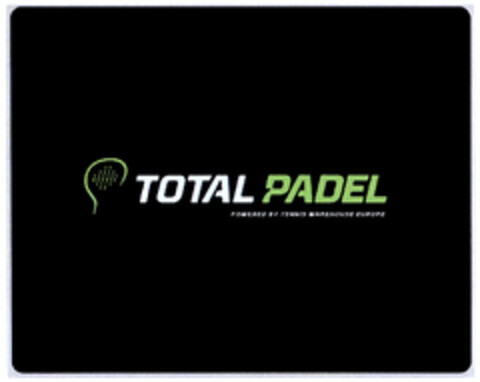 TOTAL PADEL POWERED BY TENNIS WAREHOUSE EUROPE Logo (DPMA, 08.10.2021)