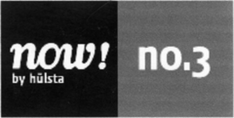 now! no.3 by hülsta Logo (DPMA, 06.09.2006)