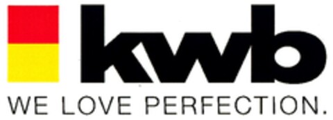 kwb WE LOVE PERFECTION. Logo (DPMA, 01.08.2007)