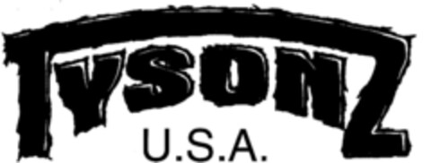 TYSONZ U.S.A. Logo (DPMA, 11/15/1996)