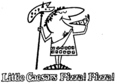 Little Caesars Pizza! Pizza! Logo (DPMA, 12/16/1997)