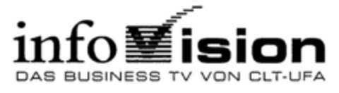 infovision DAS BUSINESS TV VON CLT-UFA Logo (DPMA, 25.02.1998)