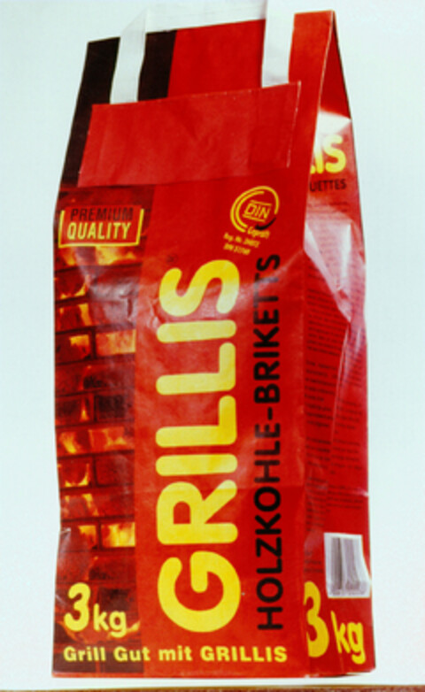 GRILLIS HOLZKOHLE-BRIKETTS Logo (DPMA, 26.02.1999)