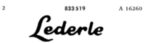 Lederle Logo (DPMA, 14.12.1965)