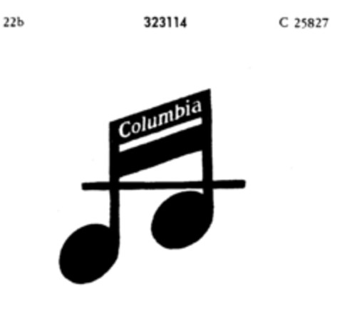 Columbia Logo (DPMA, 06.02.1924)