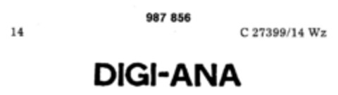 DIGI-ANA Logo (DPMA, 09/07/1978)