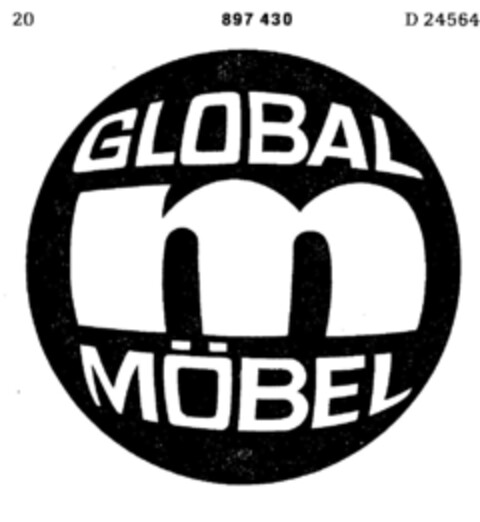 GLOBAL MÖBEL Logo (DPMA, 04/24/1970)