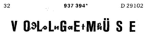 Donath VOLLGEMÜSE Logo (DPMA, 06.12.1974)