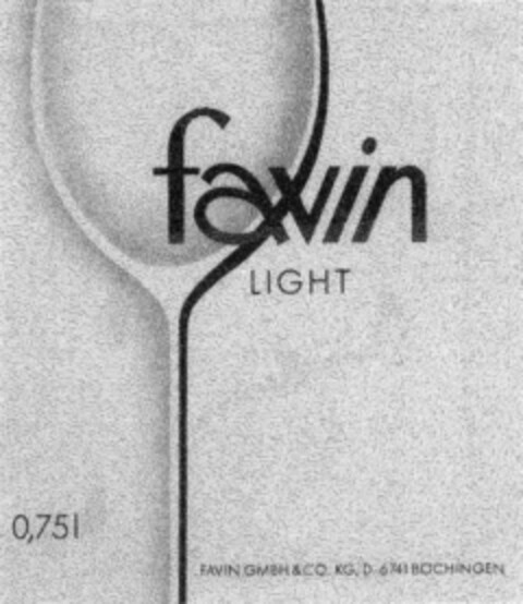 FAVIN LIGHT Logo (DPMA, 15.01.1991)