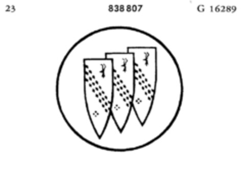 838807 Logo (DPMA, 31.01.1967)