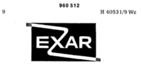 EXAR Logo (DPMA, 28.05.1975)