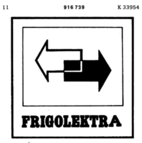 FRIGOLEKTRA Logo (DPMA, 14.12.1972)