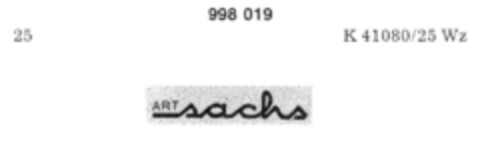 ART sachs Logo (DPMA, 18.07.1979)
