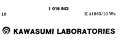 KAWASUMI LABORATORIES Logo (DPMA, 29.02.1980)