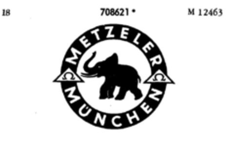 METZELER MÜNCHEN Logo (DPMA, 14.06.1957)