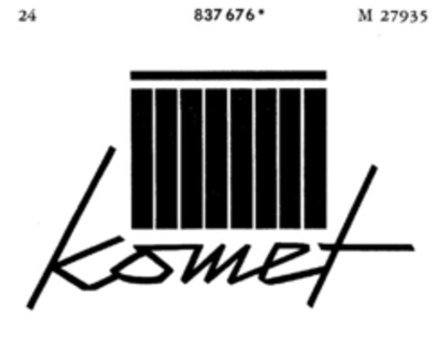 Komet Logo (DPMA, 29.06.1967)
