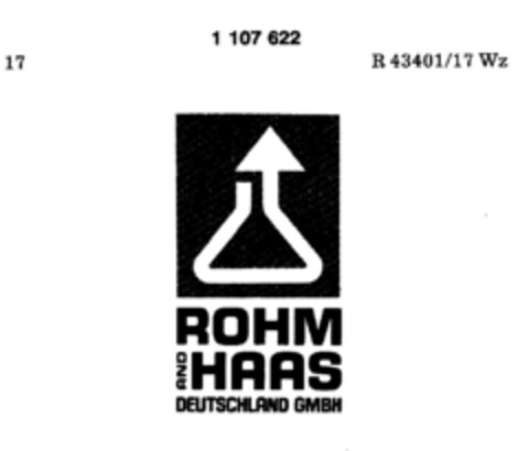 ROHM AND HAAS DEUTSCHLAND GMBH Logo (DPMA, 08.08.1985)