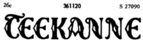 TEEKANNE Logo (DPMA, 18.09.1926)