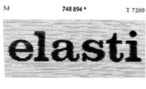 elasti Logo (DPMA, 17.01.1961)