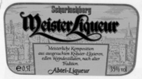 Meister Liqueur Scharlachberg Logo (DPMA, 01.12.1989)