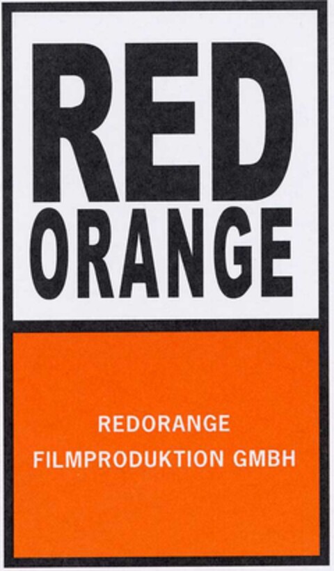 RED ORANGE REDORANGE FILMPRODUKTION GMBH Logo (DPMA, 06.03.2001)