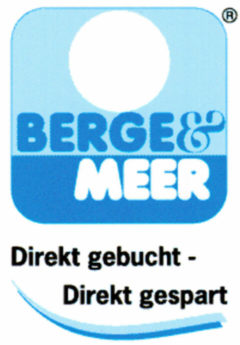 BERGE&MEER Direkt gebucht - Direkt gespart Logo (DPMA, 19.04.2001)