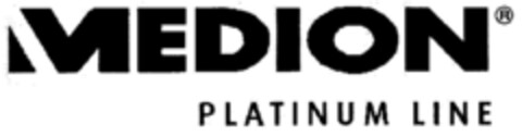 MEDION PLATINUM LINE Logo (DPMA, 31.07.2001)