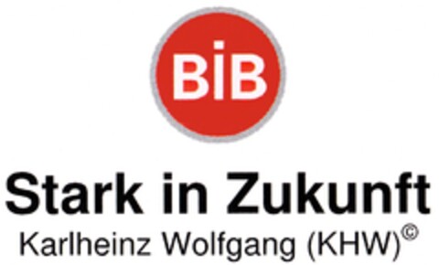 Stark in Zukunft Karlheinz Wolfgang (KHW) Logo (DPMA, 02.05.2011)