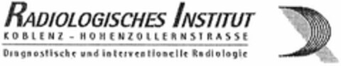 RADIOLOGISCHES INSTITUT KOBLENZ - HOHENZOLLERNSTRASSE Logo (DPMA, 08.05.2003)