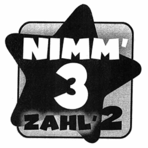 NIMM'3 ZAHL'2 Logo (DPMA, 03/26/2004)