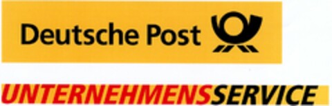 Deutsche Post UNTERNEHMENSSERVICE Logo (DPMA, 25.05.2004)