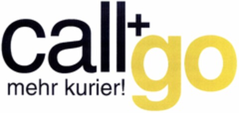 call+go mehr kurier! Logo (DPMA, 06/21/2004)