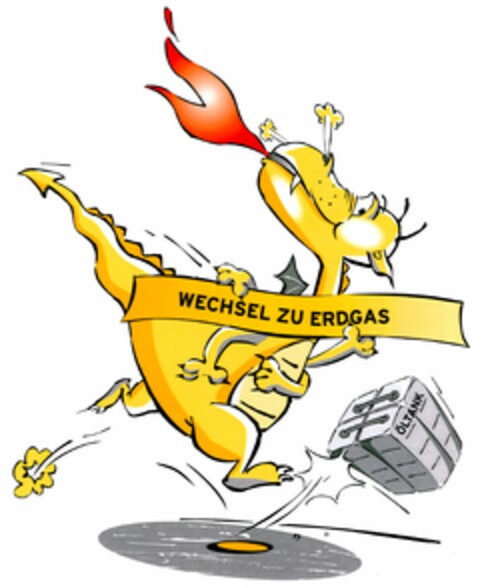 WECHSEL ZU ERDGAS Logo (DPMA, 03/16/2006)