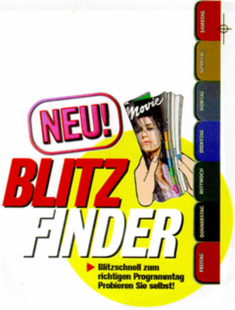 NEU! BLITZ FINDER Logo (DPMA, 26.06.1996)